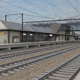 3D model Train Station